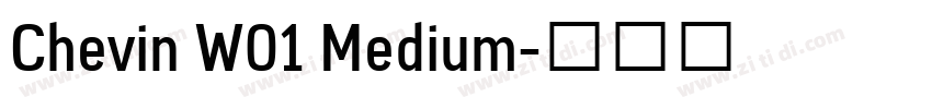 Chevin W01 Medium字体转换